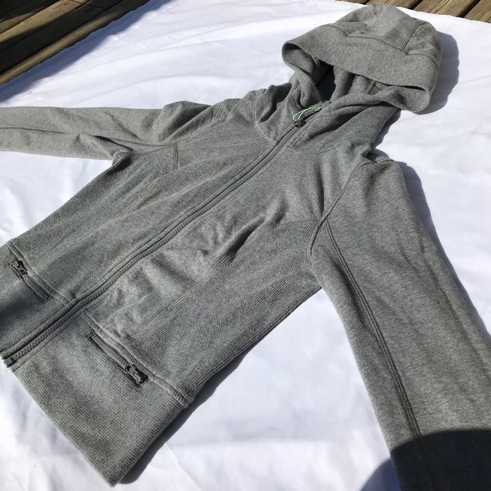 lululemon athletica grey zip-up
